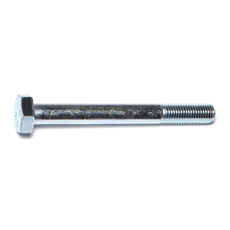 Midwest Fastener Class 8.8, M10-1.25 Hex Head Cap Screw, Zinc Plated Steel, 90 mm L, 10 PK 53550